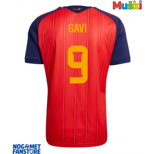 Španjolska Paez Gavi #9 Domaci Dres SP 2026 Kratak Rukav